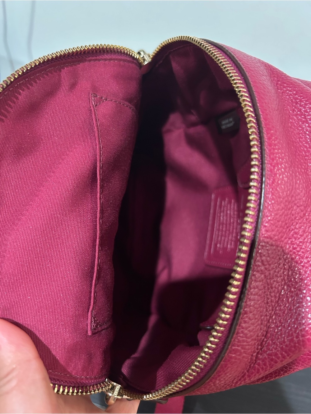 Coach Mini Charlie Backpack in Pebble Leather EUC - Picture 4 of 12